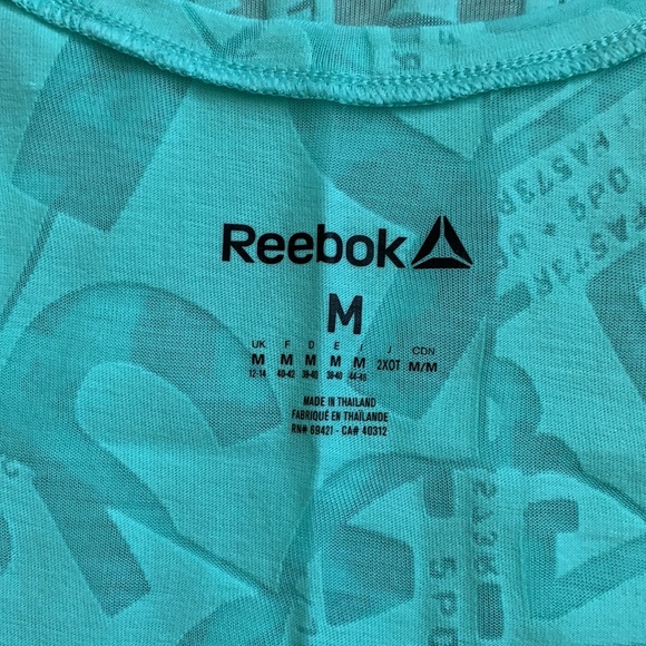 Reebok NWOT Turquoise Tank Top - Picture 3 of 6